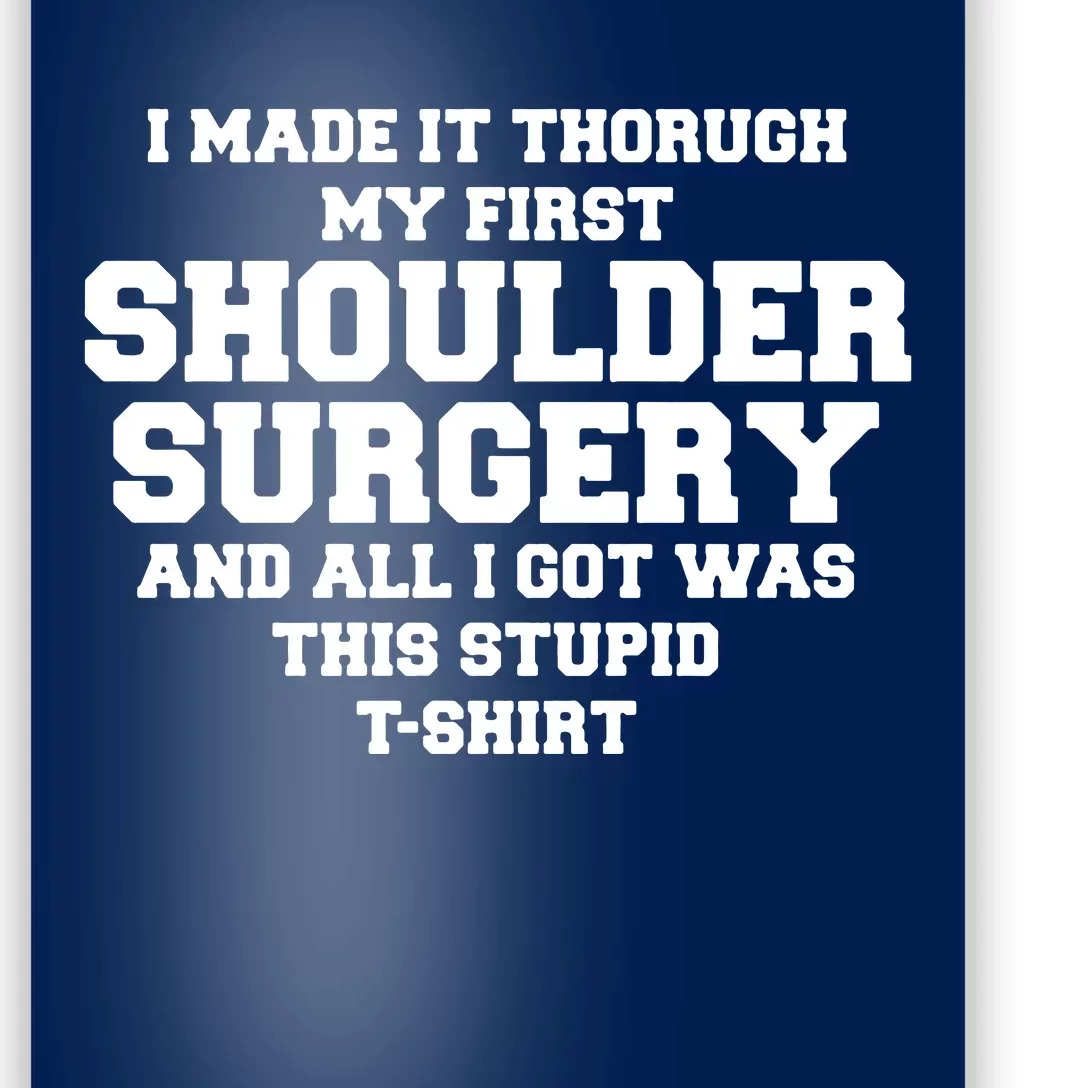 Shoulder Surgery Get Well Soon Recovery Poster