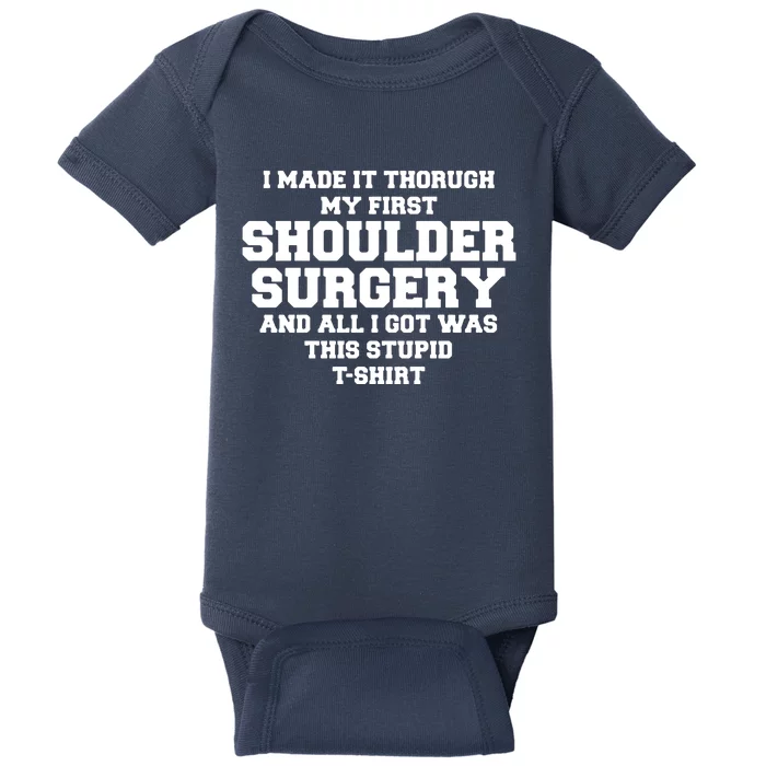 Shoulder Surgery Get Well Soon Recovery Baby Bodysuit