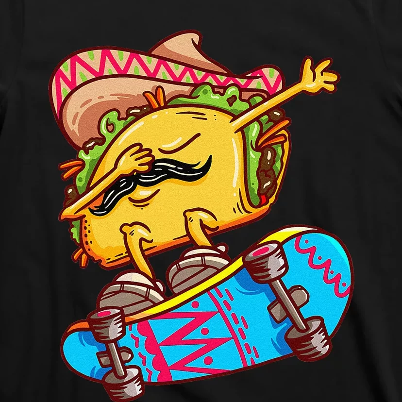 Skateboard Skater Gift Skateboarding Tacos T-Shirt