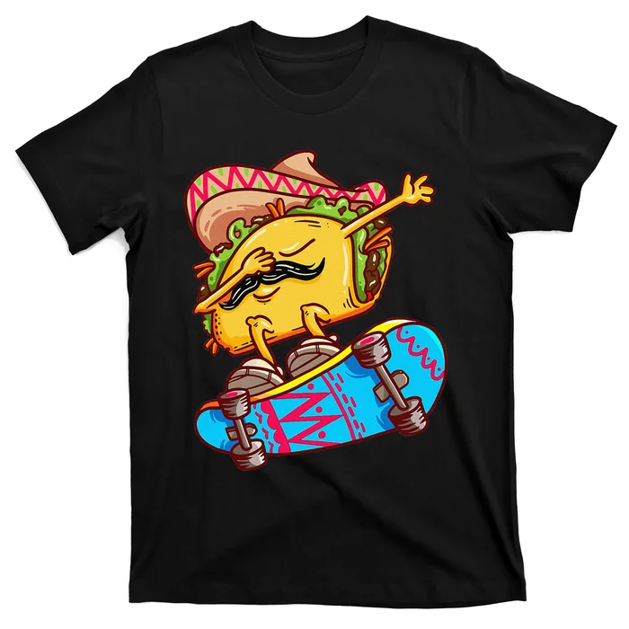 Skateboard Skater Gift Skateboarding Tacos T-Shirt