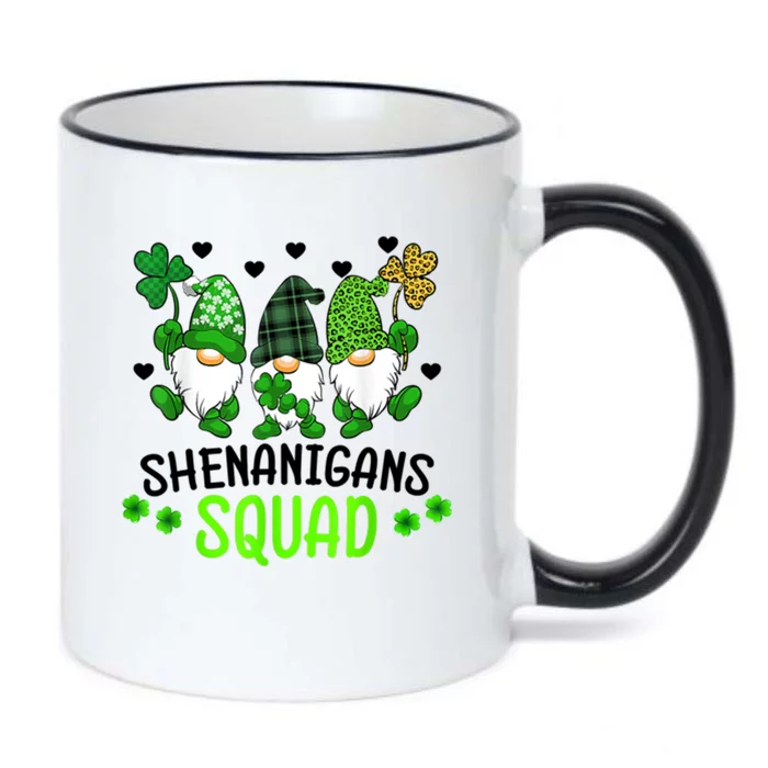 Shenanigans Squad Gnome St Patrick's Black Color Changing Mug