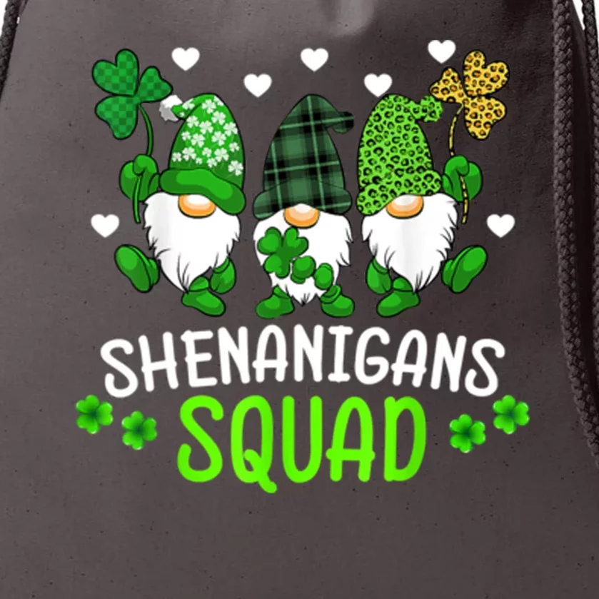 Shenanigans Squad Gnome St Patrick's Drawstring Bag