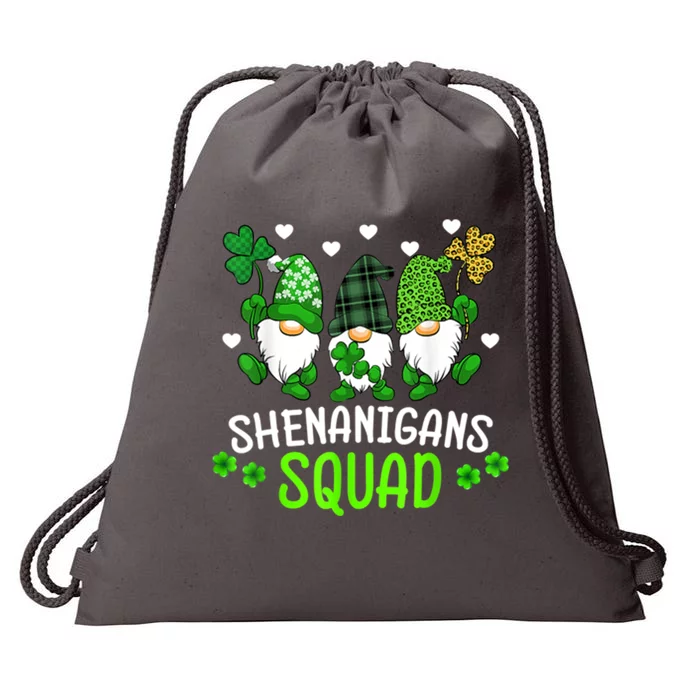 Shenanigans Squad Gnome St Patrick's Drawstring Bag