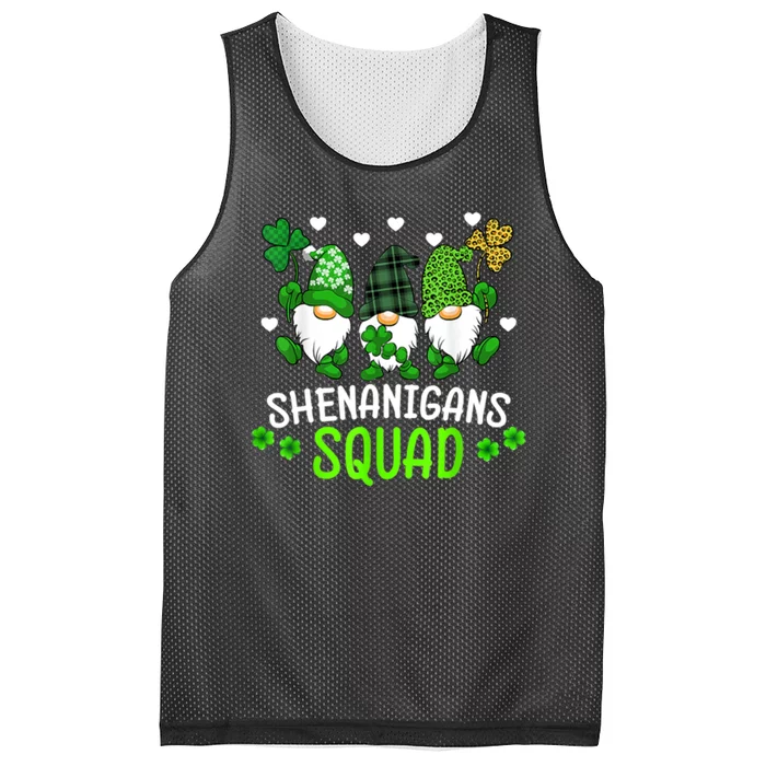 Shenanigans Squad Gnome St Patrick's Mesh Reversible Basketball Jersey Tank