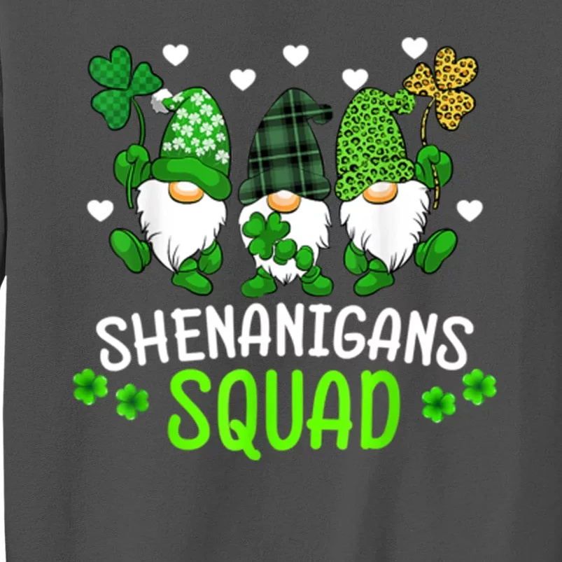 Shenanigans Squad Gnome St Patrick's Tall Sweatshirt