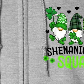 Shenanigans Squad Gnome St Patrick's Full Zip Hoodie