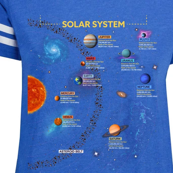 Solar System Gift Perfect Space Enthusiasts Gift Great Gift Enza Ladies Jersey Football T-Shirt