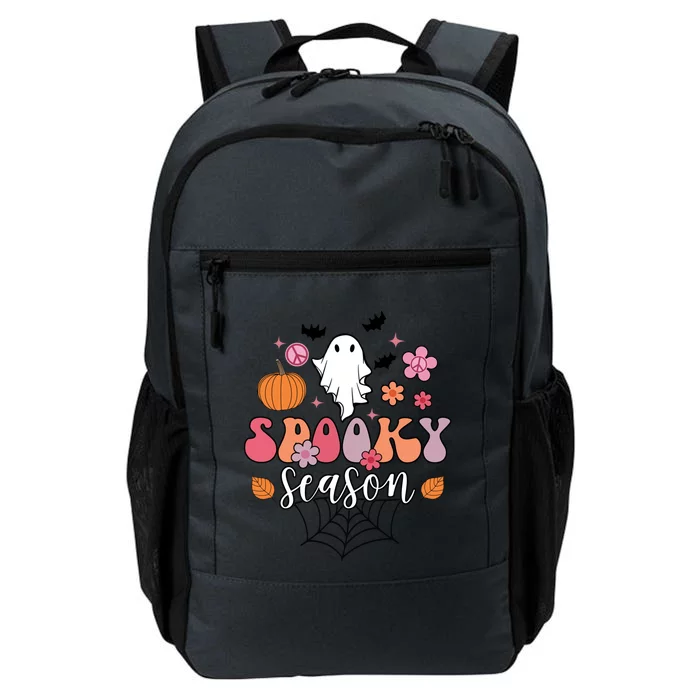 Spooky Season Groovy Ghost Halloween Scary Gift Daily Commute Backpack