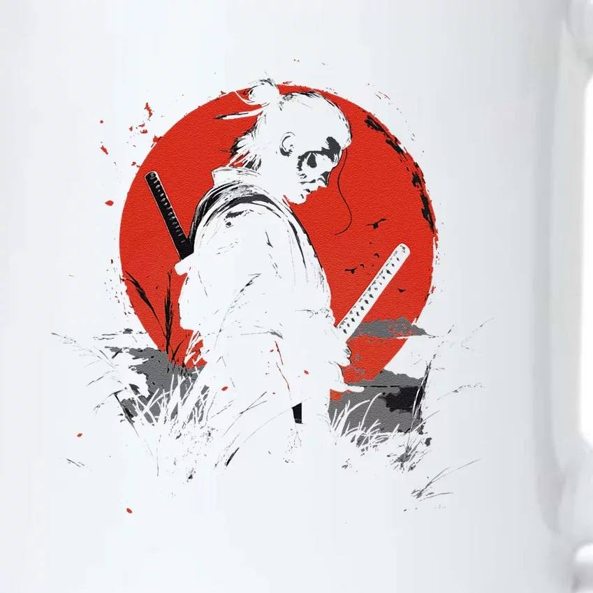 Samurai Spirit Graphic Modern WarriorS Black Color Changing Mug