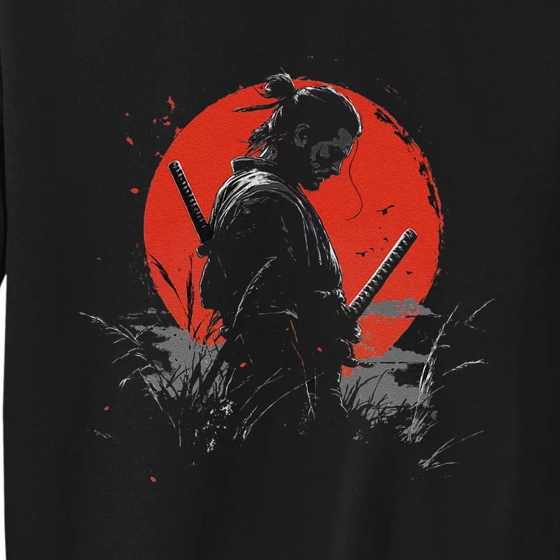 Samurai Spirit Graphic Modern WarriorS Tall Sweatshirt