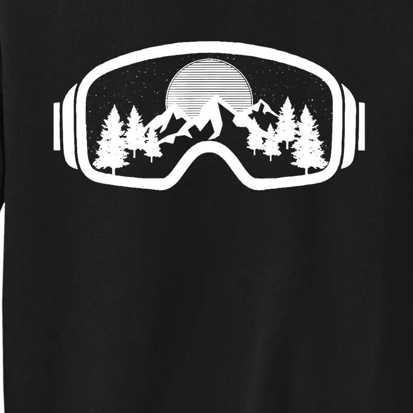 Ski Snowboard Goggles Skiing Snow Mountain Winter Gift Sweatshirt