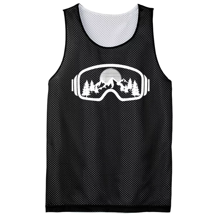 Ski Snowboard Goggles Skiing Snow Mountain Winter Gift Mesh Reversible Basketball Jersey Tank