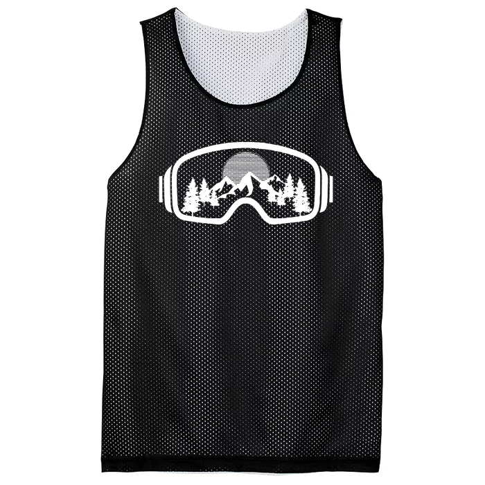 Ski Snowboard Goggles Skiing Snow Mountain Winter Gift Mesh Reversible Basketball Jersey Tank