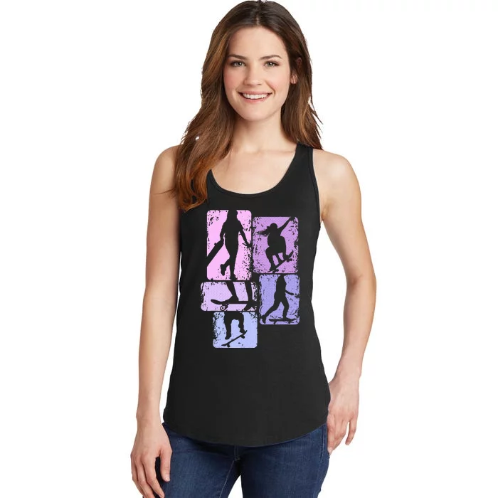 Skateboarder Skater Girl Skateboarding Ladies Essential Tank