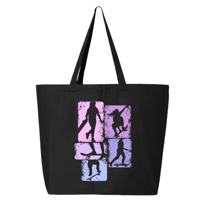 Skateboarder Skater Girl Skateboarding 25L Jumbo Tote