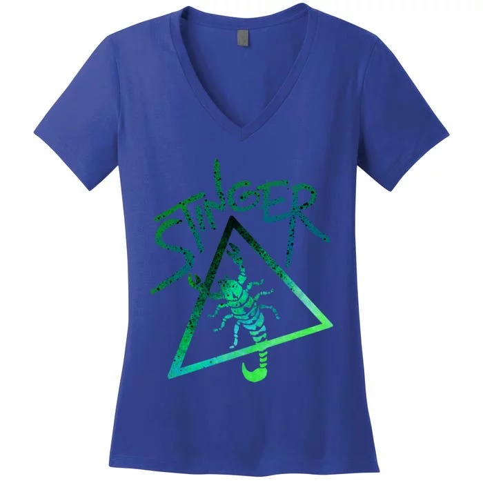 Stinger Scorpion Gift Scorpions Gift Women's V-Neck T-Shirt