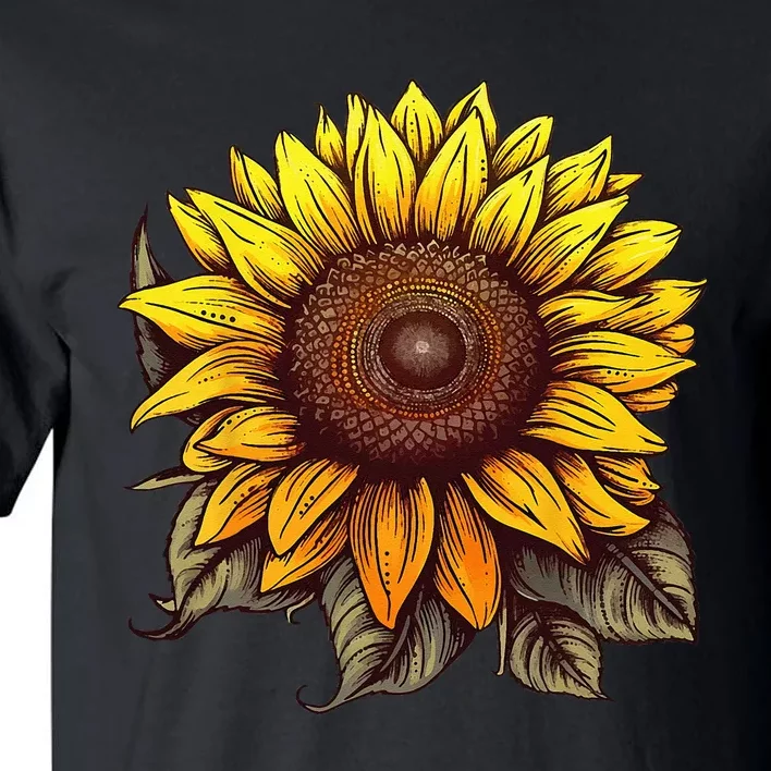 Summer Sunflower Graphic Cute Flower Standard Tall T-Shirt