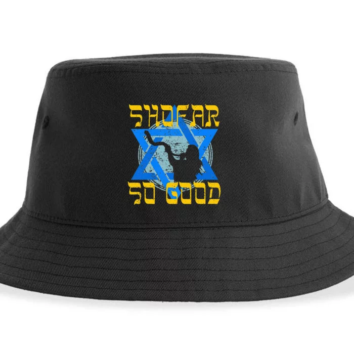 Shofar So Good Rosh Hashanah Jewish New Year Sustainable Bucket Hat