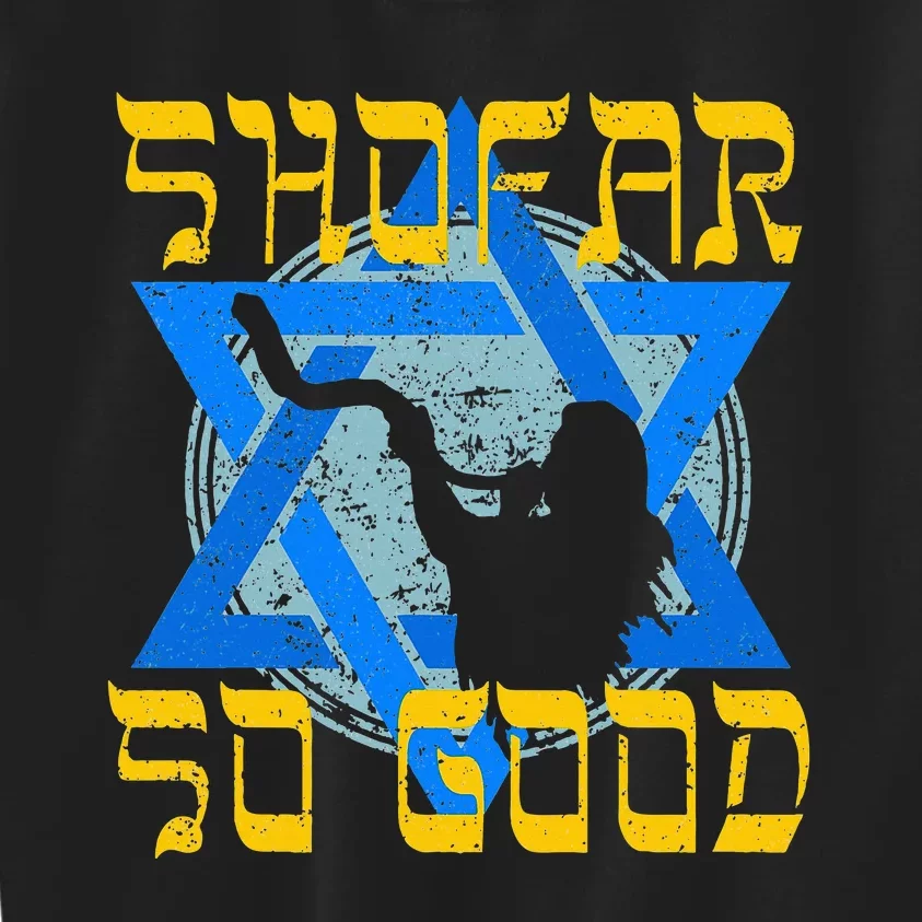 Shofar So Good Rosh Hashanah Jewish New Year Kids Sweatshirt