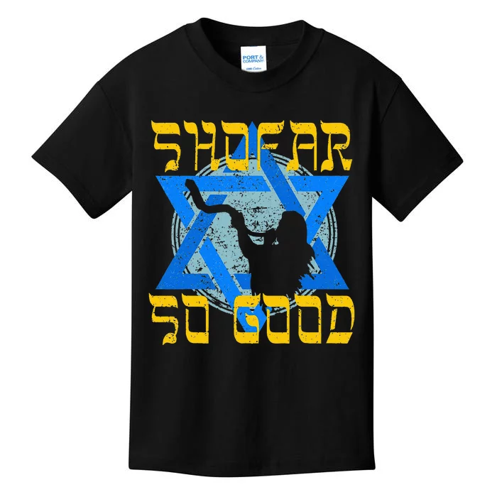 Shofar So Good Rosh Hashanah Jewish New Year Kids T-Shirt