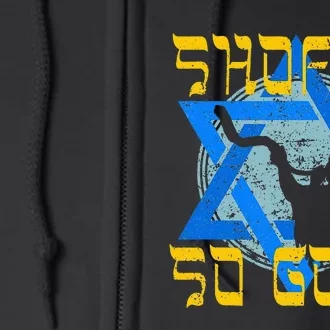 Shofar So Good Rosh Hashanah Jewish New Year Full Zip Hoodie