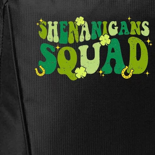 Shenanigans Squad Groovy St Patricks Day Irish Lucky City Backpack