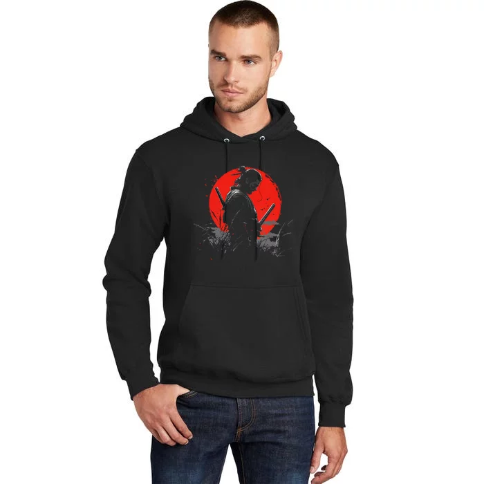 Samurai Spirit Graphic Modern WarriorS Tall Hoodie