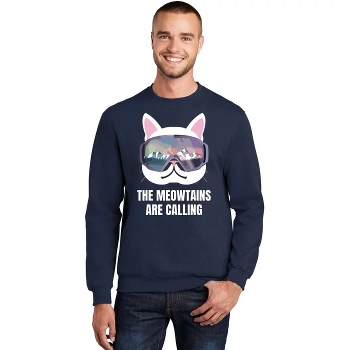 Ski Snowboard Goggles Funny Skiing Snowboarding Tall Sweatshirt