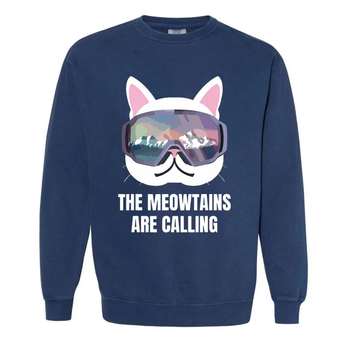 Ski Snowboard Goggles Funny Skiing Snowboarding Garment-Dyed Sweatshirt