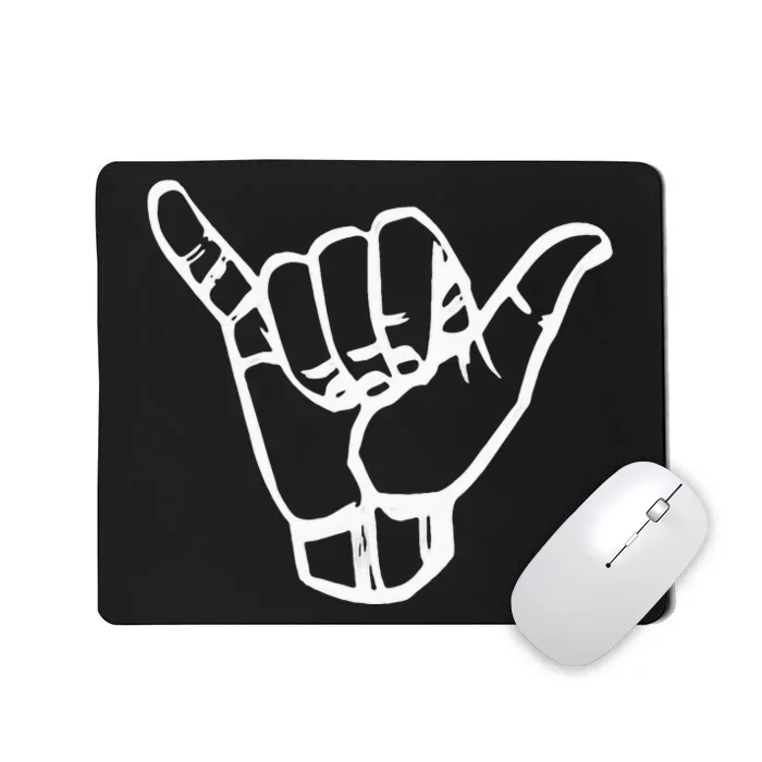 Shaka Sign Good Vibes Retro Hang Loose Hawaii Surfing Mousepad