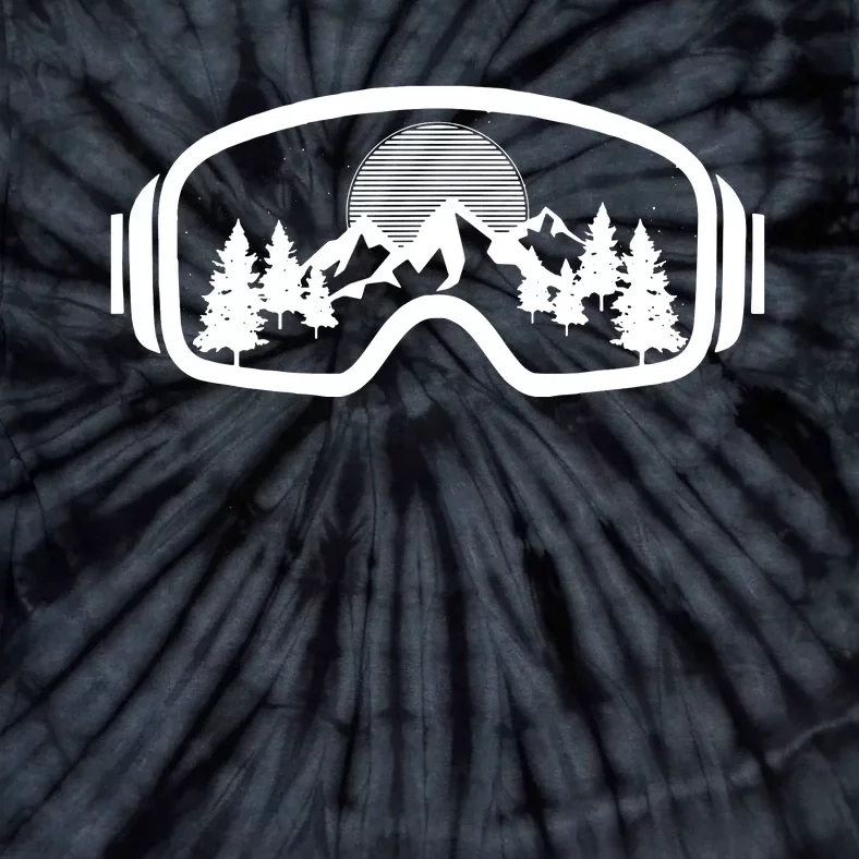 Ski Snowboard Goggles Skiing Snow Mountain Winter Gift Tie-Dye T-Shirt