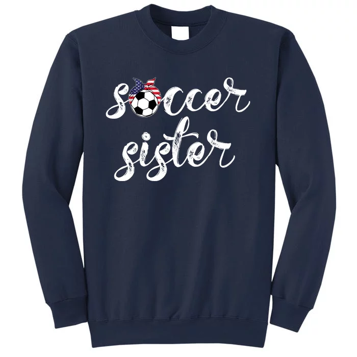 Soccer Sister Gift Football Jersey For Sibling Futbol Player Sweatshirt