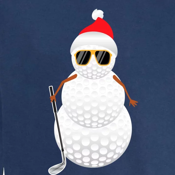 Santa Snowman Golf Ball Christmas Golfer Sweatsweatshirt Garment-Dyed Sweatshirt