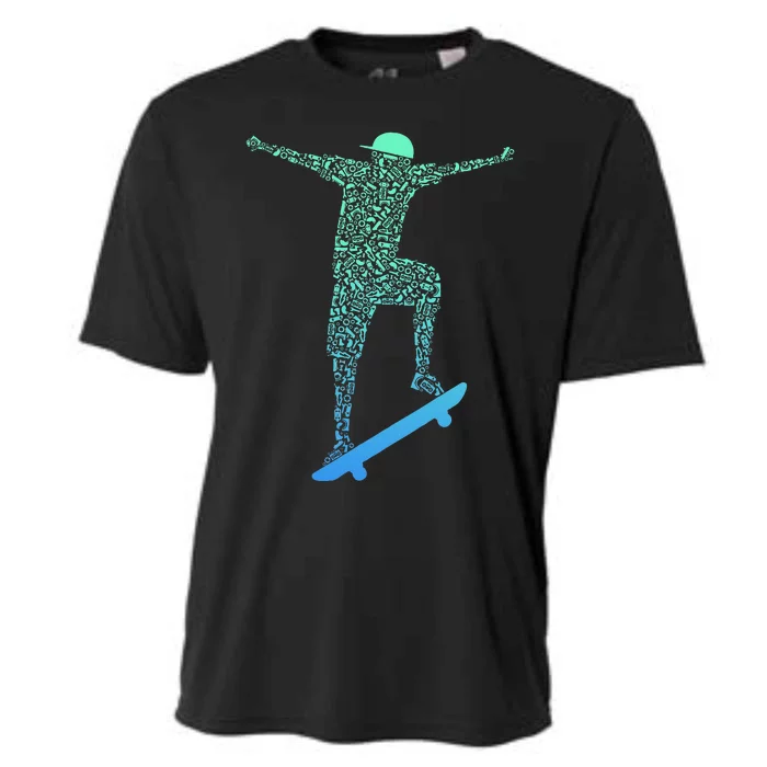 Skateboard Skateboading Gear For Skater Cooling Performance Crew T-Shirt