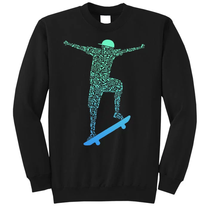 Skateboard Skateboading Gear For Skater Tall Sweatshirt