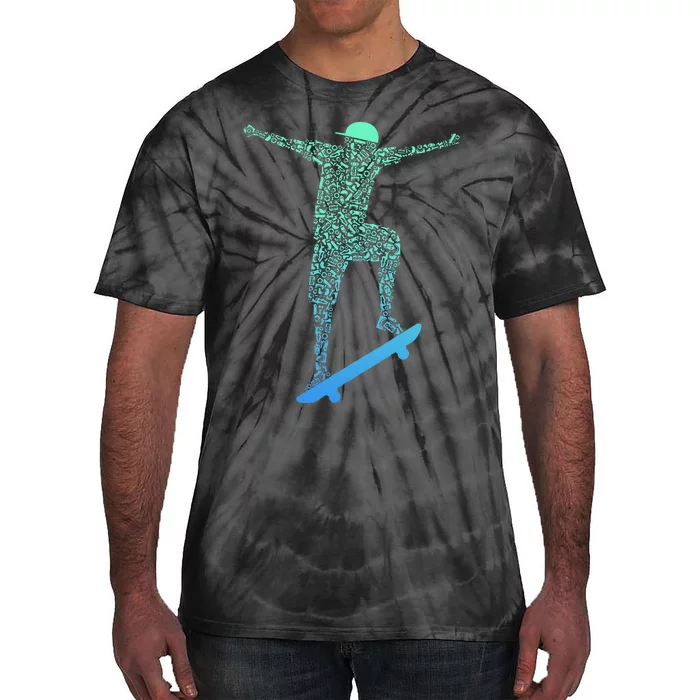 Skateboard Skateboading Gear For Skater Tie-Dye T-Shirt