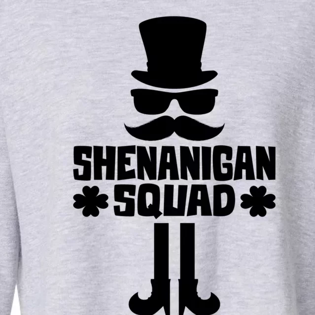 Shenanigans Squad Gift St Patrick's Day Gift Cropped Pullover Crew