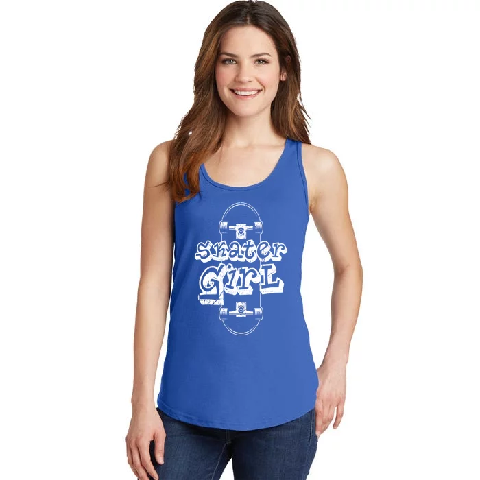 Skater Skateboarding Gift Ladies Essential Tank