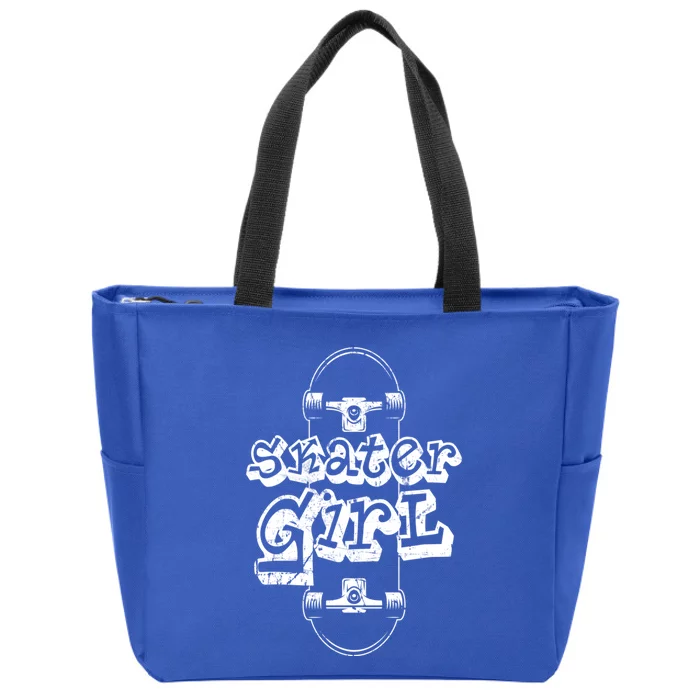 Skater Skateboarding Gift Zip Tote Bag