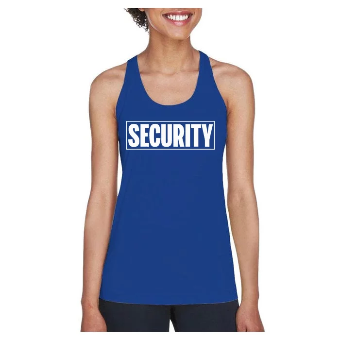 Security Security Guard Costume Security Officer Women's Racerback Tank