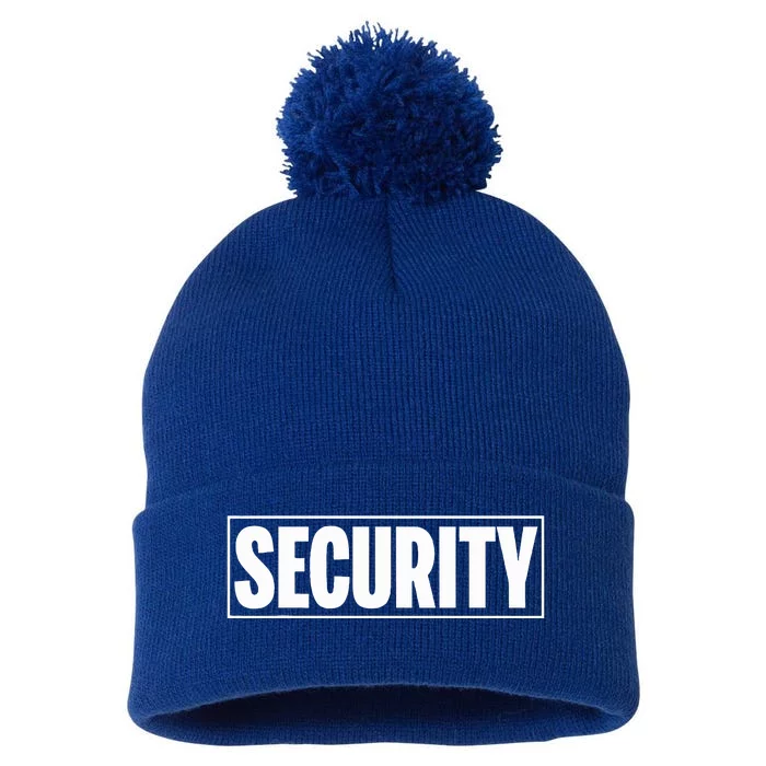 Security Security Guard Costume Security Officer Pom Pom 12in Knit Beanie