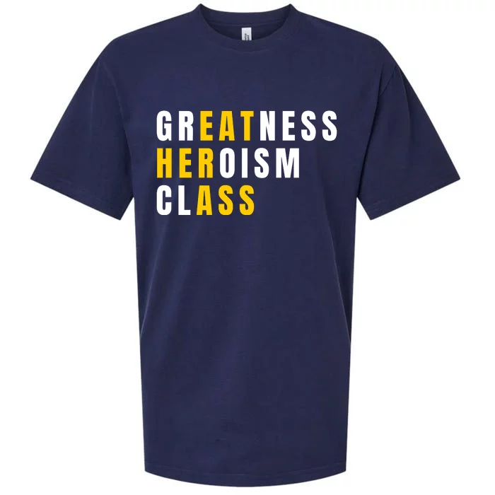 Sarcastic Sarcasm Greatness Heroism Class Eat Her Ass Sueded Cloud Jersey T-Shirt