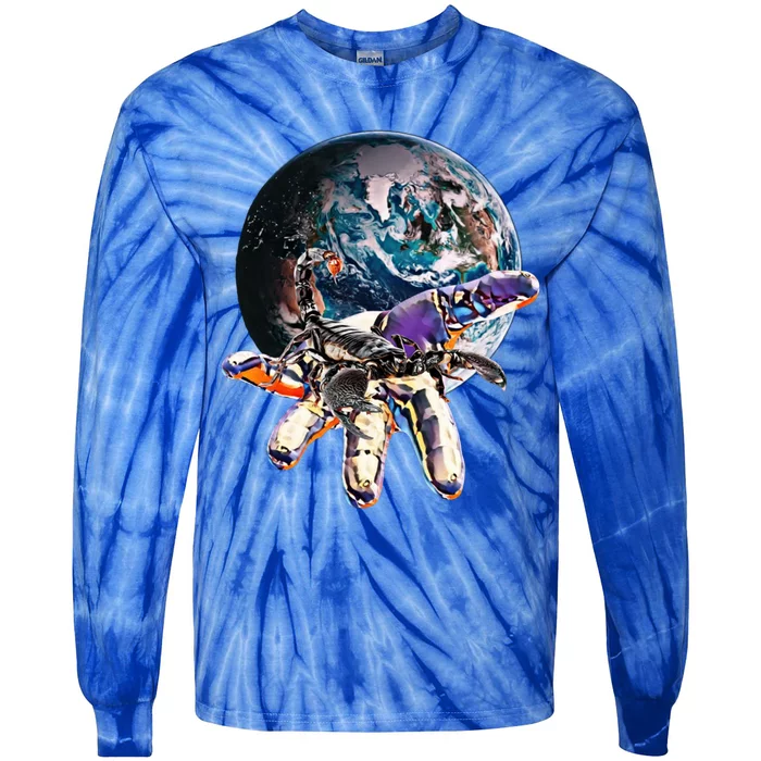 Scorpio Scorpion Gift Tie-Dye Long Sleeve Shirt