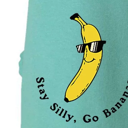 Stay Silly Go Bananas Art Fun Stylish Doggie 3-End Fleece Hoodie