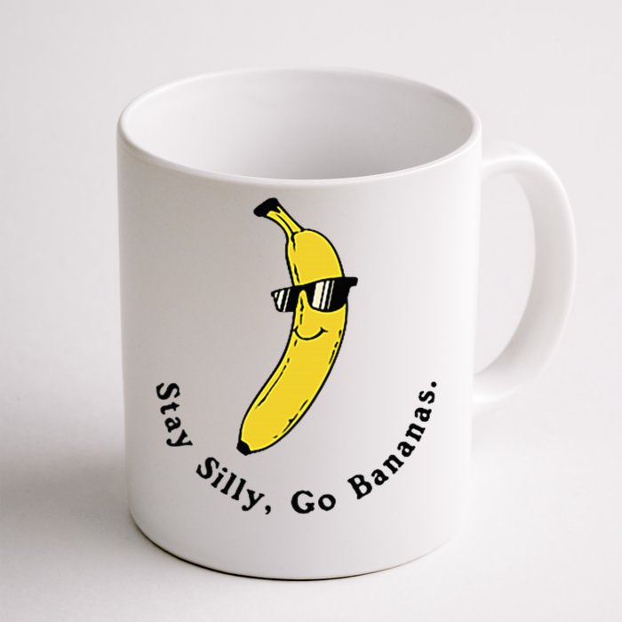 Stay Silly Go Bananas Art Fun Stylish Front & Back Coffee Mug