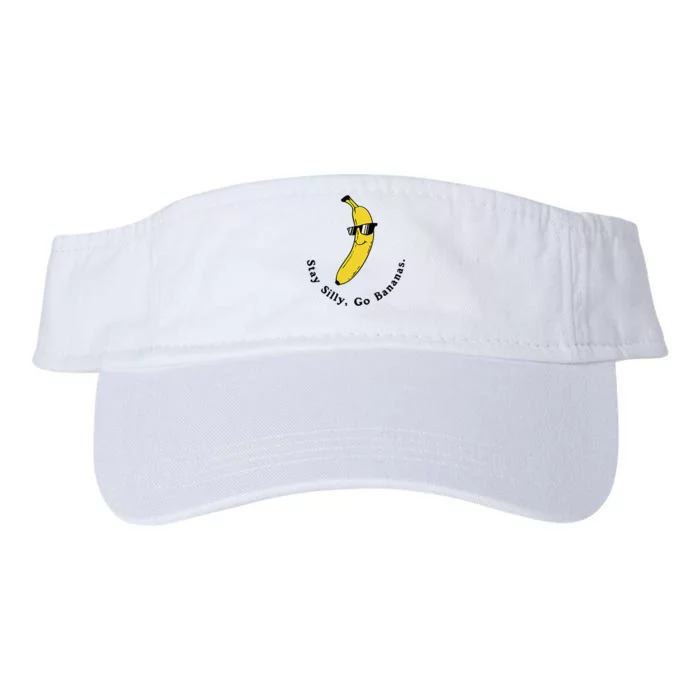 Stay Silly Go Bananas Art Fun Stylish Valucap Bio-Washed Visor