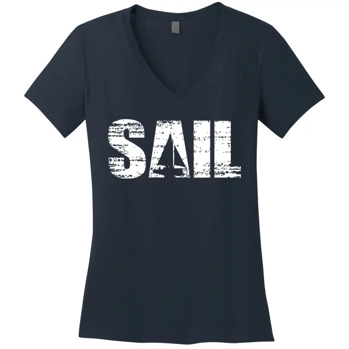 Sail Sailing Gift Women's V-Neck T-Shirt