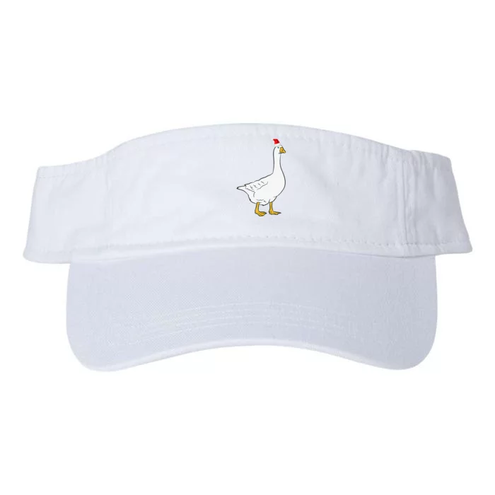 Santa’s silliest goose tacky Funny Christmas Valucap Bio-Washed Visor