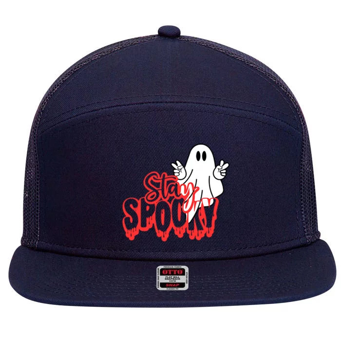 Stay Spooky Gift 7 Panel Mesh Trucker Snapback Hat