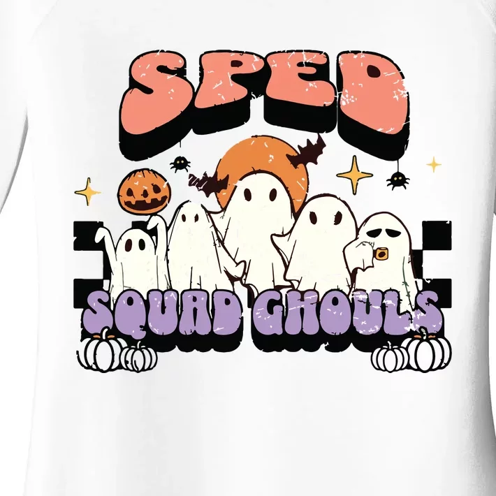 Sped Squad Ghoul Special Education Teacher Halloween Costume Women's Perfect Tri Tunic Long Sleeve Shirt